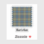 Sticker Clan MacLellan Ancient Tartan (Feuille)