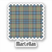Sticker Clan MacLellan Ancient Tartan (Devant)