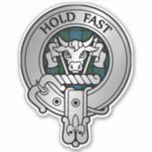 Sticker Clan MacLeod Crest & Hunting Tartan (Devant)