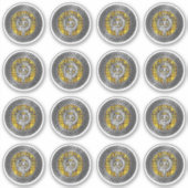 Sticker Clan MacLeod Crest & Tartan Knot (Devant)