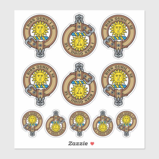 Sticker Clan MacLeod de Lewis Crest (Feuille)