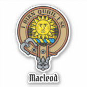 Sticker Clan MacLeod de Lewis Crest (Devant)