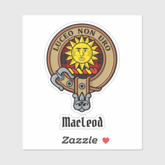 Sticker Clan MacLeod de Raasay Crest (Feuille)