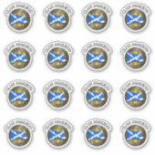 Sticker Clan MacLeod Tartan Knot & Drapeau (Devant)