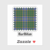 Sticker Clan MacMillan Chasse Tartan (Feuille)