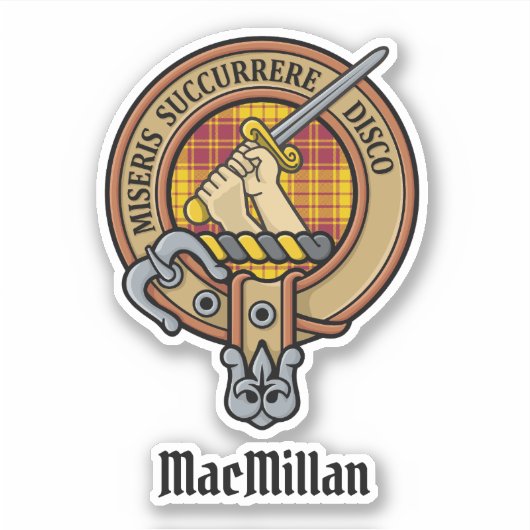 Sticker Clan MacMillan Crest sur le tatan de robe (Devant)