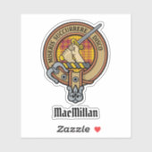 Sticker Clan MacMillan Crest sur le tatan de robe (Feuille)