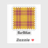 Sticker Clan MacMillan robe Tartan (Feuille)