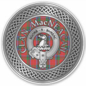 Sticker Clan MacNeacail | MacNicol Crest et noeud tatan (Devant)