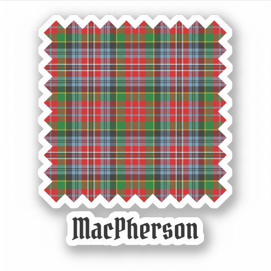 Sticker Clan MacPherson Tartan (Devant)