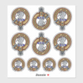 Sticker Clan MacQueen Crest (Feuille)