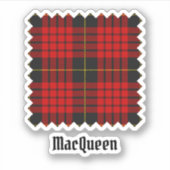 Sticker Clan MacQueen Tartan (Devant)