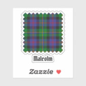 Sticker Clan Malcolm Tartan (Feuille)