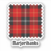Sticker Clan Marjoribanks Tartan (Devant)