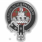 Sticker Clan Morrison Crest & Tartan (Devant)