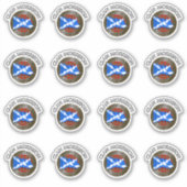 Sticker Clan Morrison Tartan Knot & Drapeau (Devant)