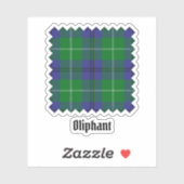 Sticker Clan Oliphant Tartan (Feuille)