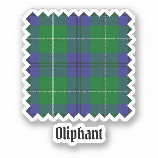 Sticker Clan Oliphant Tartan (Devant)