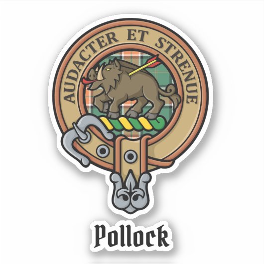 Sticker Clan Pollock Crest (Devant)