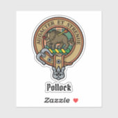 Sticker Clan Pollock Crest (Feuille)