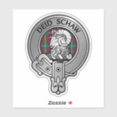 Sticker Clan Ruthven Crest & Tartan (Feuille)