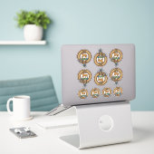 Sticker Clan Scott Crest (Ordinateur portable sur le bureau)