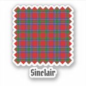 Sticker Clan Sinclair Tartan (Devant)