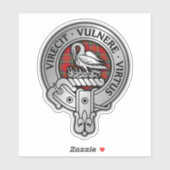 Sticker Clan Stewart | Stuart Crest & Tartan (Feuille)