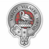 Sticker Clan Stewart | Stuart Crest & Tartan (Devant)