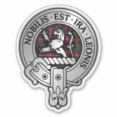 Sticker Clan Stewart | Stuart de Bute Crest & Tartan (Devant)
