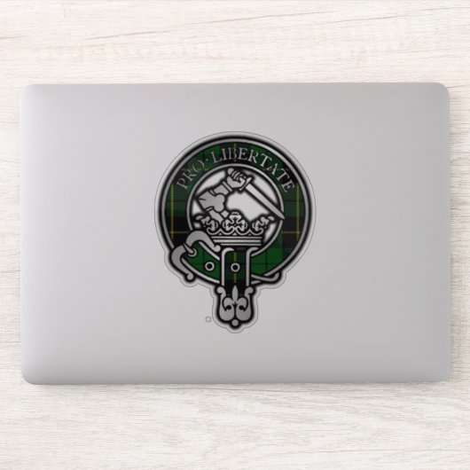 Sticker Clan Wallace Chasse Tartan Crest (Ordinateur)