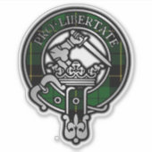 Sticker Clan Wallace Chasse Tartan Crest (Devant)