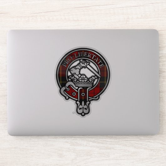 Sticker Clan Wallace Tartan Crest (Ordinateur)