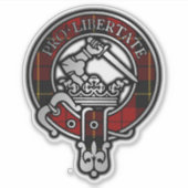Sticker Clan Wallace Tartan Crest (Devant)