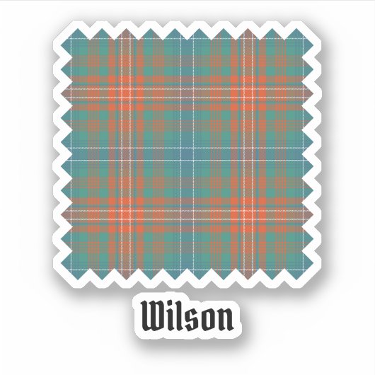 Sticker Clan Wilson Ancienne Tartan (Devant)