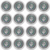 Sticker Clan Wood Crest & Tartan Knot (Devant)