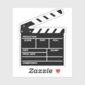 Sticker Clapperboard Cinéma Hollywood cinéaste (Feuille)