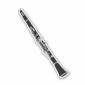Sticker Clarinette instrument de musique (Devant)