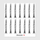 Sticker Clarinettes (Feuille)