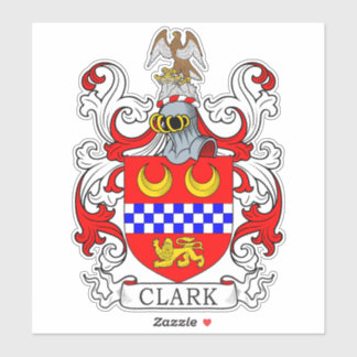 Sticker Clark Family Crest