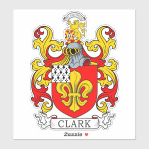 Sticker Clark Family Crest
