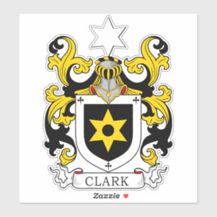 Sticker Clark Family Crest