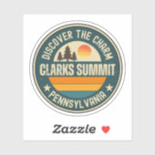 Sticker Clarks Summit, Pennsylvanie (Feuille)