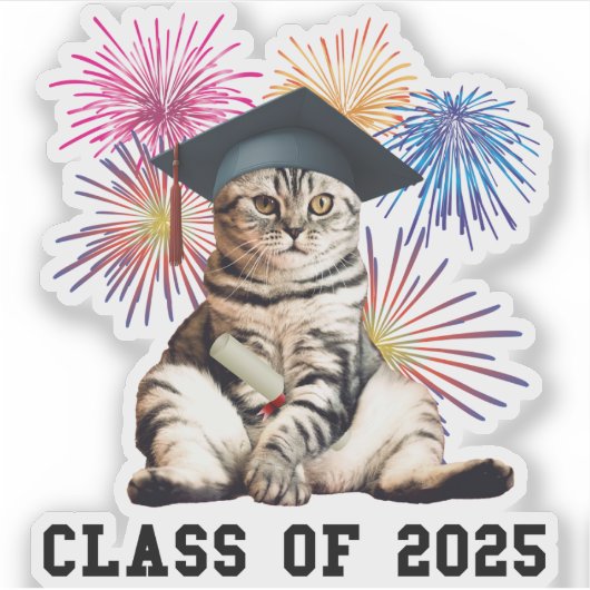Sticker Classe d'Amoureux des chats 2025 (Devant)