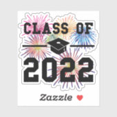 Sticker Classe de 2022 Graduation (Feuille)