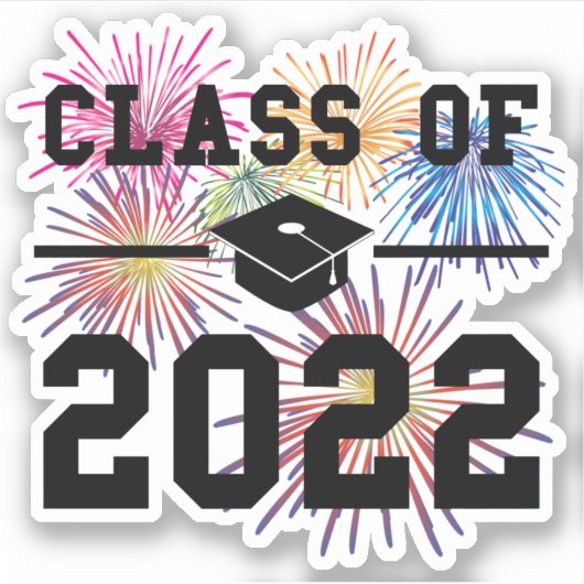Sticker Classe de 2022 Graduation (Devant)