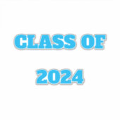 Sticker Classe De 2024 Personnalisé Année Garçons Filles C (Devant)