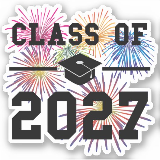Sticker Classe de 2027 année senior (Devant)