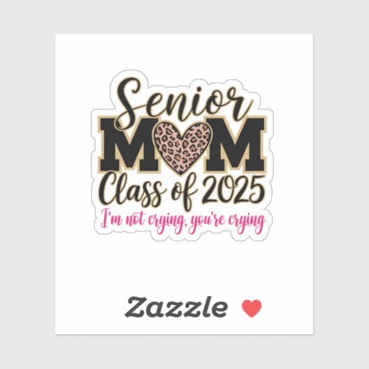 Sticker classe de maman senior de 2025 (Feuille)