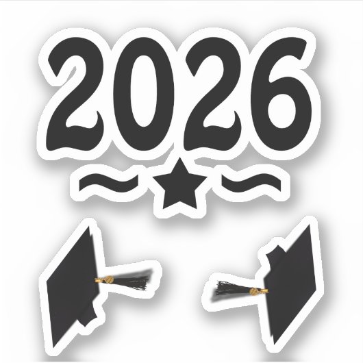 Sticker Classe d'étoiles de 2026 (Devant)